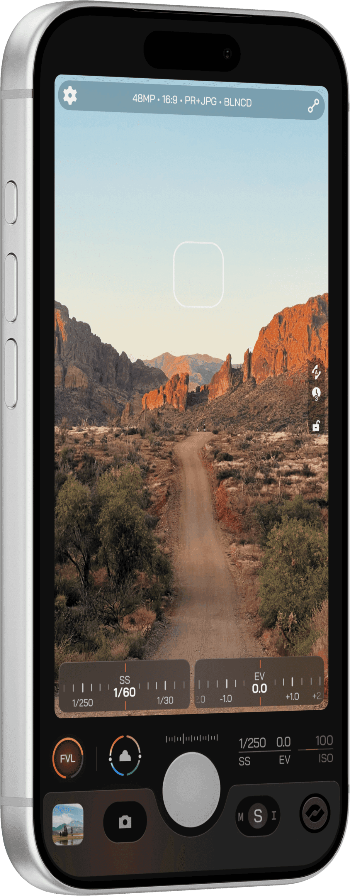 Moment Pro Camera II - iPhone showing camera interface